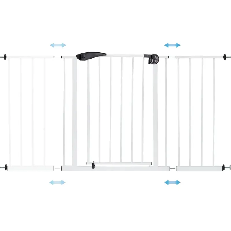 Türschutzgitter Weiß 105-115 cm aus Metall-ECD Germany Outlet