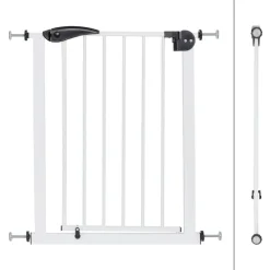 Türschutzgitter Weiß 70-75 cm aus Metall-ECD Germany Hot