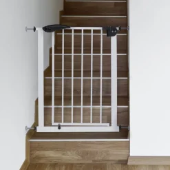 Türschutzgitter Weiß 70-75 cm aus Metall-ECD Germany Hot