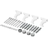 Universal Befestigungsmaterial für Heizkörper Komplettset Weiß LuxeBath-ECD Germany Discount