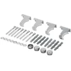Universal Befestigungsmaterial für Heizkörper Komplettset Chrome LuxeBath-ECD Germany Best