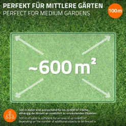 Universal 100m Begrenzungskabel für Mähroboter + 350 Erdnägel-ECD Germany
