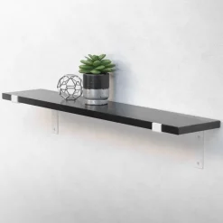 Wandkonsole Regalhalterung 2er Set 200 x 145 mm Weiß aus Stahl ML-Design-ECD Germany New