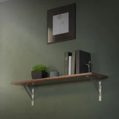 Wandkonsole Regalhalterung 2er Set 240 x 240 mm Silber aus Aluminium ML-Design-ECD Germany Sale