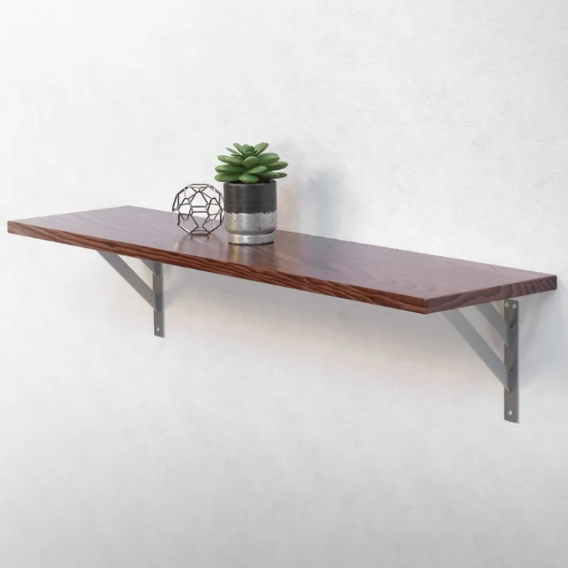 Wandkonsole Regalhalterung 2er Set 240 x 240 mm Silber aus Aluminium ML-Design-ECD Germany Sale