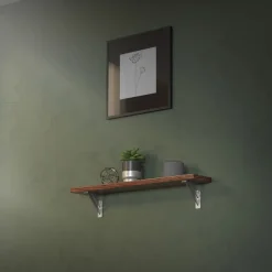 Wandkonsole Regalhalterung 2er Set 120 x 120 mm Silber aus Aluminium ML-Design-ECD Germany Online