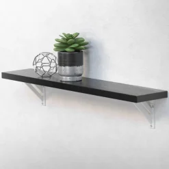 Wandkonsole Regalhalterung 2er Set 120 x 120 mm Weiß aus Aluminium ML-Design-ECD Germany Clearance