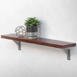 Wandkonsole Regalhalterung 2er Set 120 x 120 mm Silber aus Aluminium ML-Design-ECD Germany Outlet