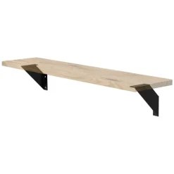 Wandkonsole Regalhalterung 2er Set 150 x 150 cm Schwarz aus Stahl ML-Design-ECD Germany Online