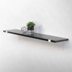 Wandkonsole Regalhalterung 2er Set 250 x 145 mm Weiß aus Stahl ML-Design-ECD Germany