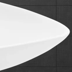 Waschbecken Dreieckig ohne Überlauf 69x46x13 cm Weiß aus Keramik ML-Design-ECD Germany Discount