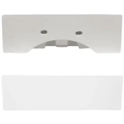 Waschbecken Eckig mit Überlauf 41,5x36x13 cm Weiß aus Keramik-ECD Germany Best