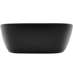 Waschbecken Eckig ohne Überlauf 50,5x38,5x14 cm Schwarz aus Keramik ML-Design-ECD Germany Best