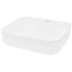 Waschbecken Eckig ohne Überlauf 50,5x39,5x13,5 mm Weiß aus Keramik-ECD Germany Outlet