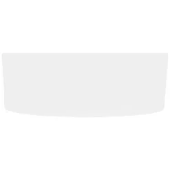 Waschbecken inkl. Ablaufgarnitur Weiß mit Überlauf Ø 46x15,5 cm Weiß aus Keramik-ECD Germany Discount