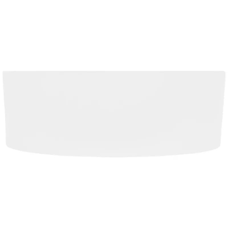 Waschbecken inkl. Ablaufgarnitur Weiß mit Überlauf Ø 46x15,5 cm Weiß aus Keramik-ECD Germany Discount