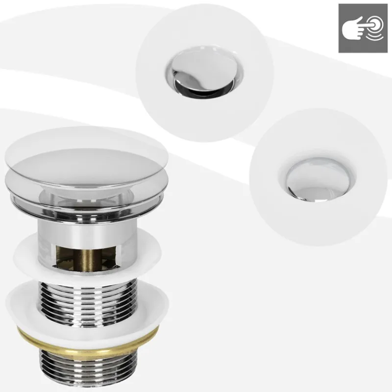 Waschbecken inkl. Ablaufgarnitur mit Überlauf 71x46,5x17,5 mm Weiß aus Keramik LuxeBath-ECD Germany Outlet