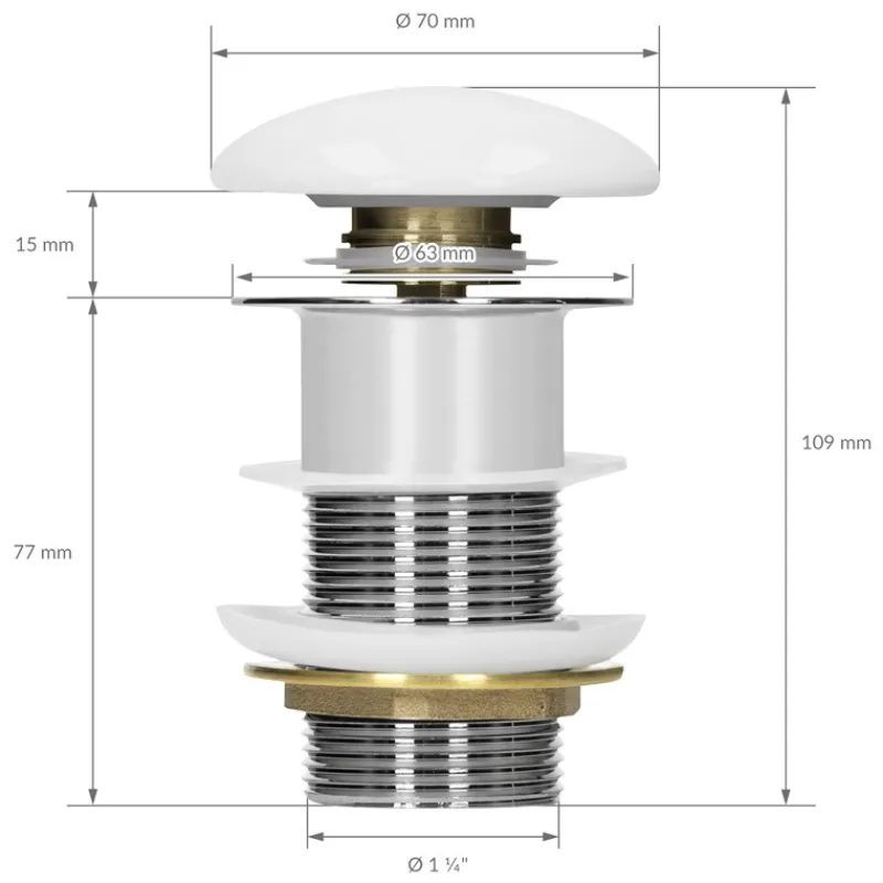 Waschbecken inkl. Ablaufgarnitur ohne Überlauf 50,5x39,5x13,5 cm Weiß aus Keramik-ECD Germany Sale