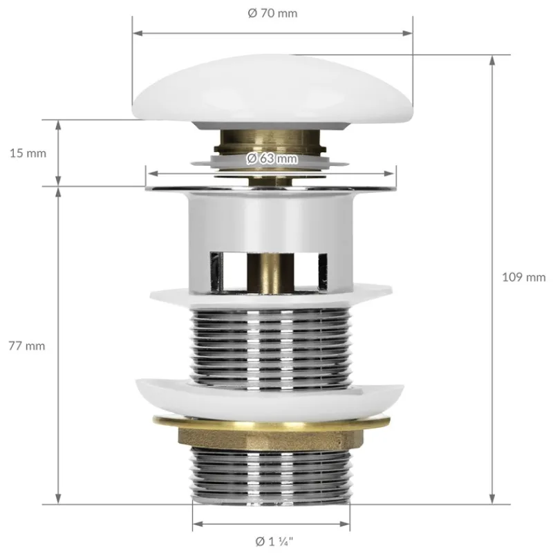 Waschbecken inkl. Ablaufgarnitur mit Überlauf 51,5x36x13 cm Weiß aus Keramik-ECD Germany New