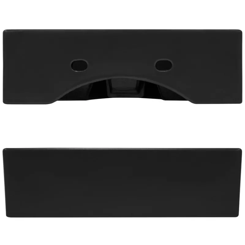 Waschbecken inkl. Ablaufgarnitur Schwarz mit Überlauf 41,5x36x13 cm Schwarz aus Keramik ML-Design-ECD Germany Clearance