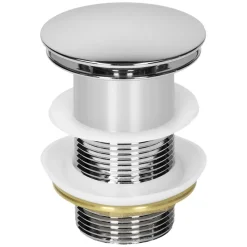 Waschbecken inkl. Ablaufgarnitur Silber ohne Überlauf 35x20,5x12,5 cm Weiß aus Keramik-ECD Germany Discount