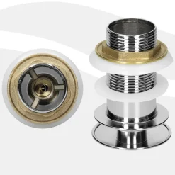 Waschbecken inkl. Ablaufgarnitur Silber ohne Überlauf 60,5x38,5x14 cm Schwarz aus Keramik ML-Design-ECD Germany