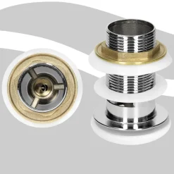 Waschbecken inkl. Ablaufgarnitur Weiß mit Überlauf 41,5x36x13 cm Weiß aus Keramik-ECD Germany Hot