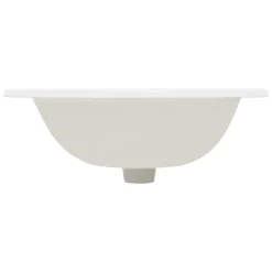 Waschbecken inkl. Ablaufgarnitur mit Überlauf 52,5x45x21 cm Weiß aus Keramik ML-Design-ECD Germany Sale