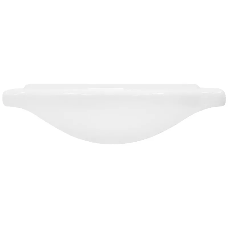 Waschbecken inkl. Ablaufgarnitur Weiß mit Überlauf 77x51,5x21,5 cm Weiß aus Keramik ML-Design-ECD Germany Clearance