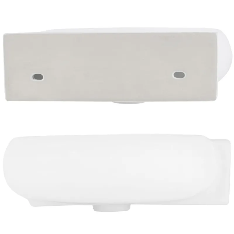 Waschbecken inkl. Ablaufgarnitur Weiß mit Überlauf 43x28x15 cm Weiß aus Keramik Hahnloch rechts ML-Design-ECD Germany Online