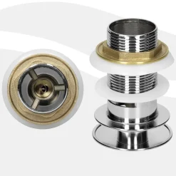 Waschbecken inkl. Ablaufgarnitur mit Überlauf 61x46,5x17,5 cm Weiß aus Keramik-ECD Germany Outlet