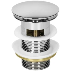 Waschbecken inkl. Ablaufgarnitur mit Überlauf Ø 42x17 cm Schwarz matt aus Keramik ML-Design-ECD Germany New