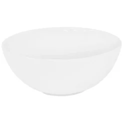 Waschbecken inkl. Ablaufgarnitur Silber ohne Überlauf Ø 32x13,5 cm Weiß aus Keramik LuxeBath-ECD Germany Sale