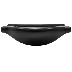 Waschbecken Oval mit Überlauf 67,5x51,5x21,5 cm Schwarz matt aus Keramik ML-Design-ECD Germany Outlet