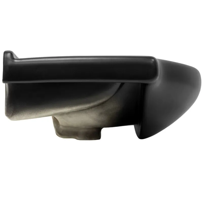 Waschbecken Oval mit Überlauf 67,5x51,5x21,5 cm Schwarz matt aus Keramik ML-Design-ECD Germany Outlet