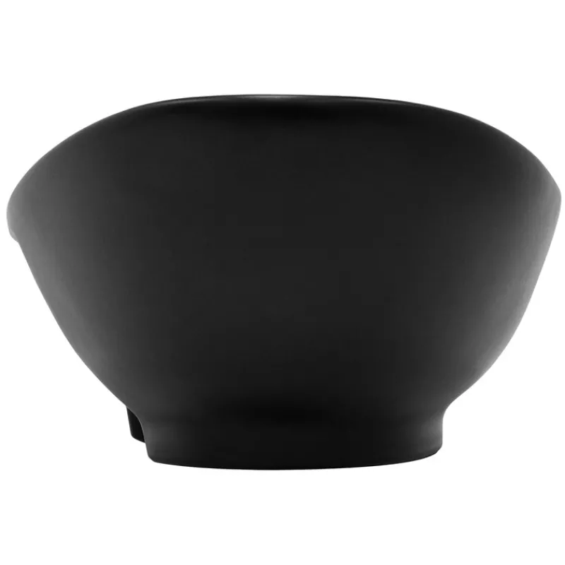 Waschbecken Oval mit Überlauf 59x39,5x20,5 cm Schwarz matt aus Keramik ML-Design-ECD Germany Outlet
