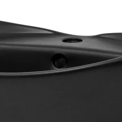 Waschbecken Oval mit Überlauf 59x39,5x20,5 cm Schwarz matt aus Keramik ML-Design-ECD Germany Outlet