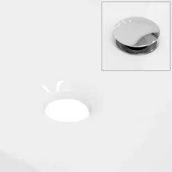 Waschbecken Oval mit Überlauf 59x39,5x20,5 cm Weiß aus Keramik ML-Design-ECD Germany Hot