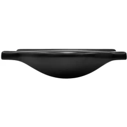 Waschbecken Oval mit Überlauf 87x50,5x2,5 cm Schwarz matt aus Keramik ML-Design-ECD Germany