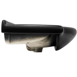 Waschbecken Oval mit Überlauf 77x50,5x22,5 cm Schwarz matt aus Keramik ML-Design-ECD Germany