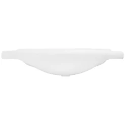 Waschbecken Oval mit Überlauf 86x51,5x21,5 cm Weiß aus Keramik LuxeBath-ECD Germany Clearance