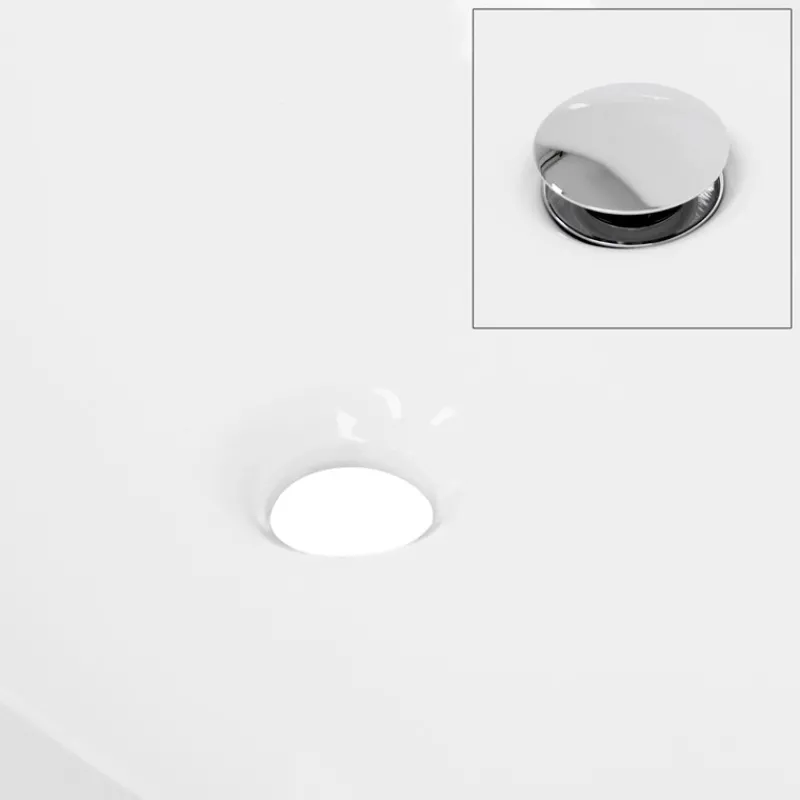 Waschbecken Oval ohne Überlauf 58,5x37,5x14,5 cm Weiß aus Keramik-ECD Germany