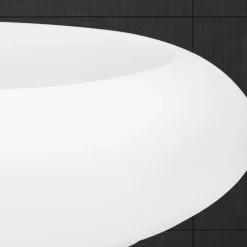 Waschbecken Oval ohne Überlauf 58,5x37,5x14,5 cm Weiß aus Keramik-ECD Germany