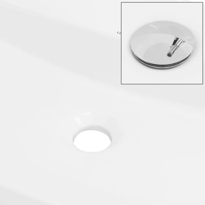 Waschbecken Oval ohne Überlauf 60x40x12 cm Weiß aus Keramik ML-Design-ECD Germany Best