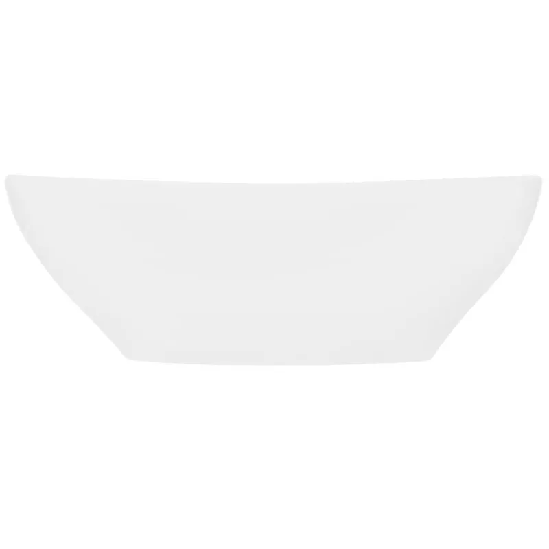 Waschbecken Oval ohne Überlauf 41x33x14,2 cm Weiß aus Keramik-ECD Germany Online