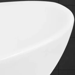 Waschbecken Oval ohne Überlauf 41x33x14,2 cm Weiß aus Keramik-ECD Germany Online