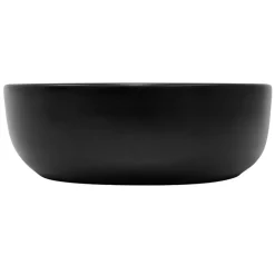 Waschbecken Oval ohne Überlauf 60x42,5x14,5 cm Schwarz aus Keramik ML-Design-ECD Germany