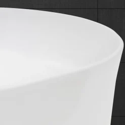 Waschbecken Oval ohne Überlauf 60,5x38x12,5 cm Weiß aus Keramik-ECD Germany Outlet