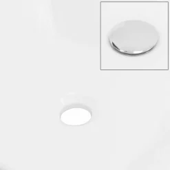 Waschbecken Quadratisch ohne Überlauf 41x41x12 cm Weiß aus Keramik ML-Design-ECD Germany Clearance