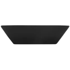 Waschbecken Quadratisch ohne Überlauf 41x41x12 cm Schwarz aus Keramik ML-Design-ECD Germany Clearance